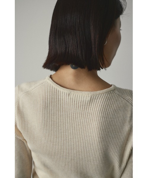 STYLEMIXER(スタイルミキサー)の「ベルスリーブソフトニット(ニット/セーター・レディース・ライトブルー/ブラック/ホワイト/グレー・FREE)」の13枚目の写真