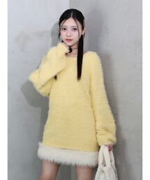 EATME | フワフワフェザーチュニック(ニット/セーター)