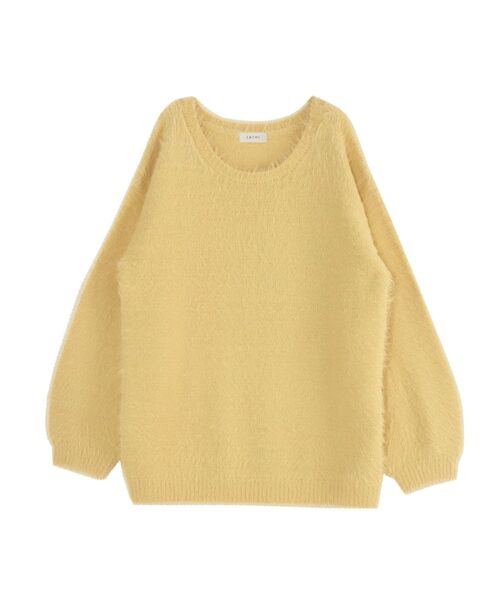 EATME(イートミー)の「フワフワフェザーチュニック(ニット/セーター・レディース・イエロー/ベージュ/ピンク/オフホワイト・FREE)」の13枚目の写真