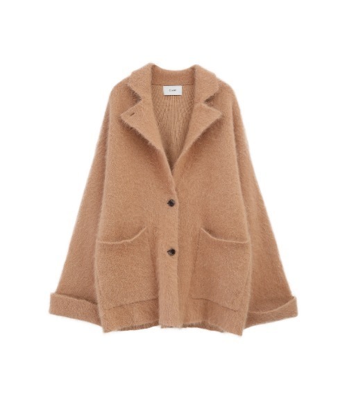 CLANE（クラネ）の「ANGOLA TAILORED KNIT JACKET（テーラードジャケット・レディース・ブラック/ベージュ・1/2）」の10枚目の写真