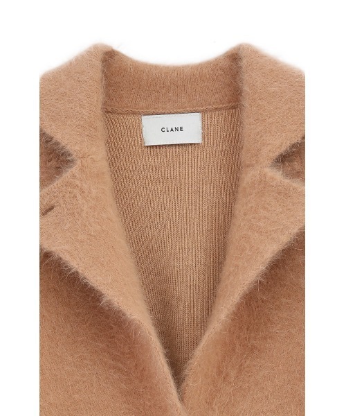 CLANE（クラネ）の「ANGOLA TAILORED KNIT JACKET（テーラードジャケット・レディース・ブラック/ベージュ・1/2）」の12枚目の写真
