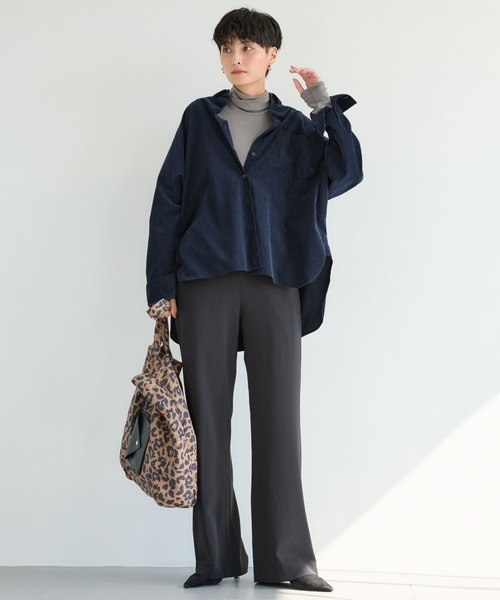 BARNYARDSTORM（バンヤードストーム）の「BARNYARDSTORM / ベアテレコハイネックプルオーバー（Tシャツ/カットソー・レディース・ブラック/オフホワイト/チャコール・1/0）」の11枚目の写真