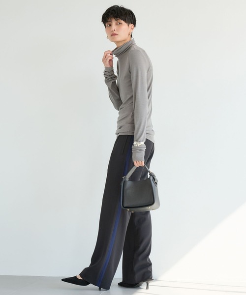 BARNYARDSTORM（バンヤードストーム）の「BARNYARDSTORM / ベアテレコハイネックプルオーバー（Tシャツ/カットソー・レディース・ブラック/オフホワイト/チャコール・1/0）」の19枚目の写真