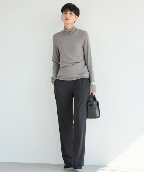 BARNYARDSTORM（バンヤードストーム）の「BARNYARDSTORM / ベアテレコハイネックプルオーバー（Tシャツ/カットソー・レディース・ブラック/オフホワイト/チャコール・1/0）」の14枚目の写真