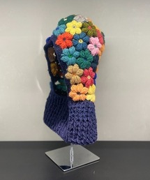 nattiorin♪ 手編みの帽子 バラクラバ お花付き 2点 niche.（ニッチ）の「MacMahon Knitting Mills/マクマホンニッ