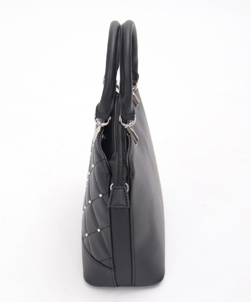 axes femme（アクシーズファム）の「パール×キルトデザインバッグ（ボストンバッグ・レディース・ブルー/ブラック・FREE）」の16枚目の写真