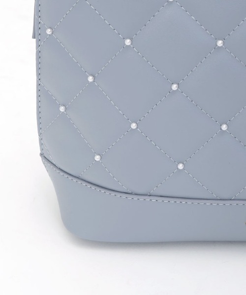 axes femme（アクシーズファム）の「パール×キルトデザインバッグ（ボストンバッグ・レディース・ブルー/ブラック・FREE）」の8枚目の写真