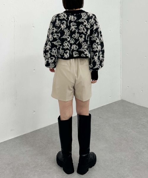 archives（アルシーヴ）の「フラワーフェザーＪＱニット（ニット/セーター・レディース・ブルー/アイボリー/ブラック・MEDIUM）」の19枚目の写真