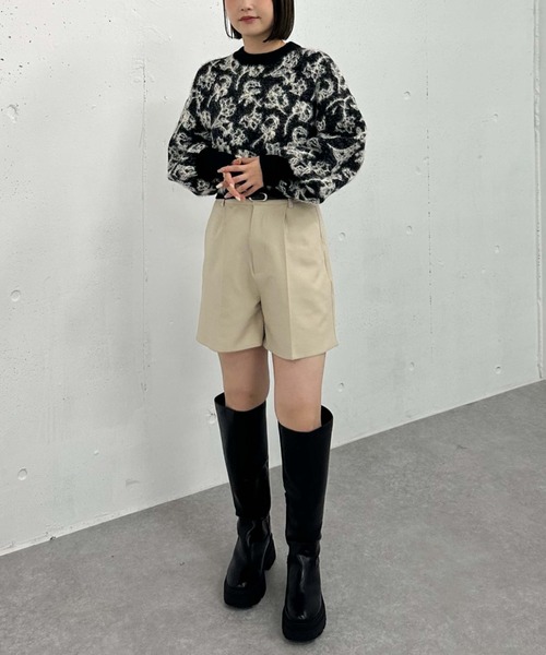 archives（アルシーヴ）の「フラワーフェザーＪＱニット（ニット/セーター・レディース・ブルー/アイボリー/ブラック・MEDIUM）」の17枚目の写真