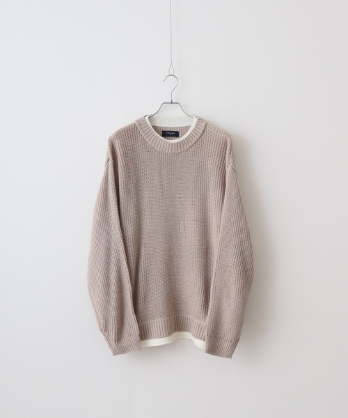 セール】WS select オーバーサイズレイヤードニット（ニット/セーター