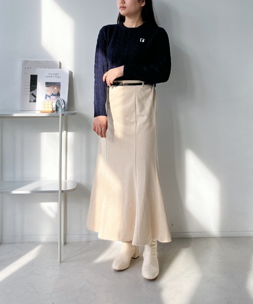 AS KNOW AS plus（アズノゥアズプラス）の「◇モチーフニットプルオーバー（ニット/セーター・レディース・アイボリー/ネイビー/グレー系/レッド系/サックスブルー系1/グレー系1・FREE）」の22枚目の写真