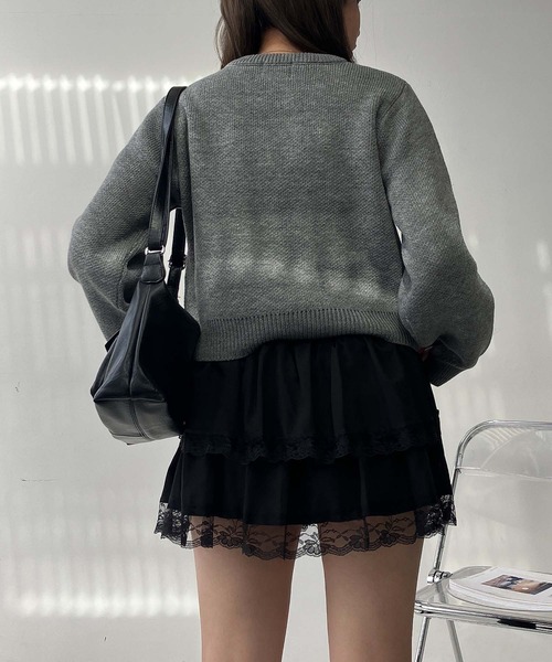 セール】◇モチーフニットプルオーバー（ニット/セーター）｜AS KNOW