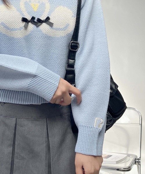 セール】◇モチーフニットプルオーバー（ニット/セーター）｜AS KNOW