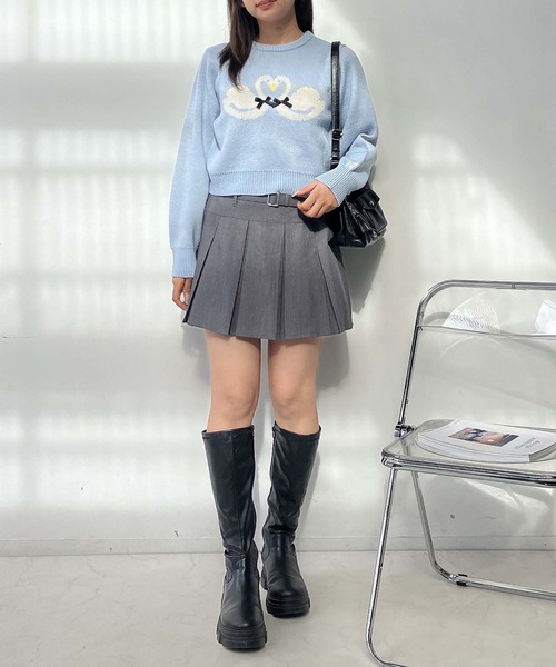 セール】◇モチーフニットプルオーバー（ニット/セーター）｜AS KNOW