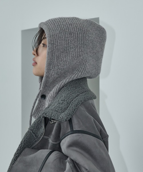 AIC.（エーアイシー）の「リブニットフーディーバラクラバ（ニット