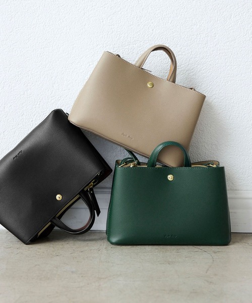 Legato Largo（レガートラルゴ）の「【Legato Largo/レガートラルゴ】たすかるっかばんミニショルダーバッグ（ショルダーバッグ・レディース・ブラック/ベージュ/グリーン・FREE）」の4枚目の写真