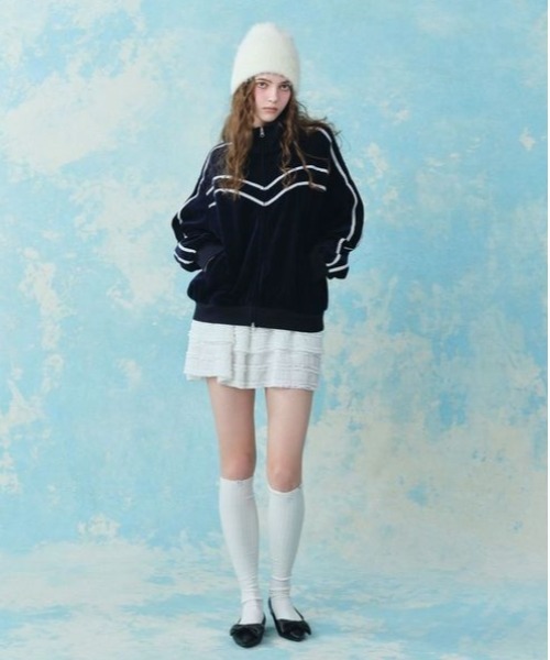 Heather（ヘザー）の「ラメニットビーニー　286163（ニットキャップ/ビーニー・レディース・ブラック/アイボリー・ONE SIZE）」の10枚目の写真