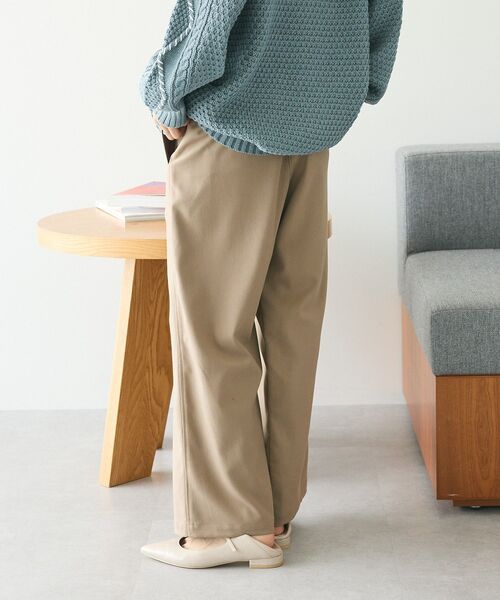 CRAFT STANDARD BOUTIQUE(クラフトスタンダードブティック)の「イージーケアベイカーワイドパンツ(その他パンツ・レディース・グリーン/ベージュ/ブラック・L/M)」の7枚目の写真