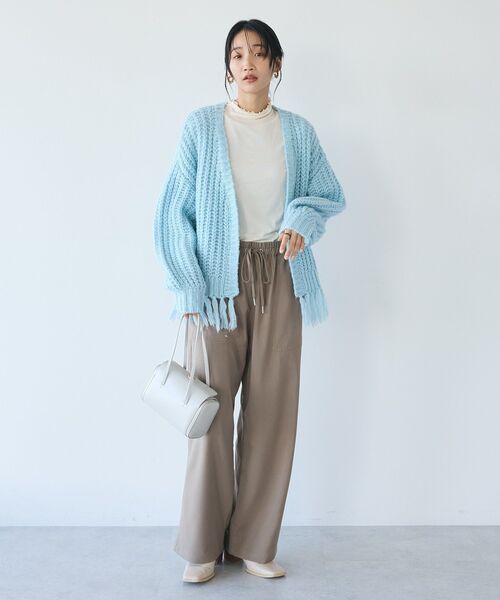 CRAFT STANDARD BOUTIQUE(クラフトスタンダードブティック)の「イージーケアベイカーワイドパンツ(その他パンツ・レディース・グリーン/ベージュ/ブラック・L/M)」の11枚目の写真