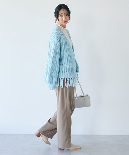 CRAFT STANDARD BOUTIQUE(クラフトスタンダードブティック)の「イージーケアベイカーワイドパンツ(その他パンツ・レディース・グリーン/ベージュ/ブラック・L/M)」の12枚目の写真