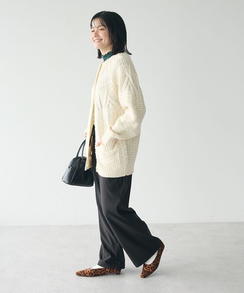 CRAFT STANDARD BOUTIQUE(クラフトスタンダードブティック)の「イージーケアベイカーワイドパンツ(その他パンツ・レディース・グリーン/ベージュ/ブラック・L/M)」の22枚目の写真