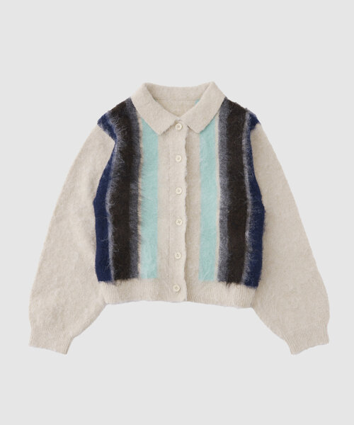 WHO'S WHO gallery(フーズフーギャラリー)の「スクール起毛カーデ(カーディガン/ボレロ・レディース・ブラウン/ブラック/グレー/オフホワイト・FREE)」の7枚目の写真