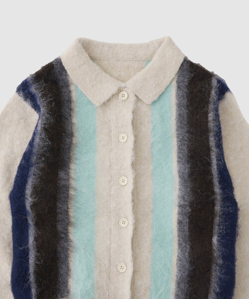 WHO'S WHO gallery(フーズフーギャラリー)の「スクール起毛カーデ(カーディガン/ボレロ・レディース・ブラウン/ブラック/グレー/オフホワイト・FREE)」の8枚目の写真