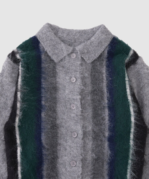 WHO'S WHO gallery(フーズフーギャラリー)の「スクール起毛カーデ(カーディガン/ボレロ・レディース・ブラウン/ブラック/グレー/オフホワイト・FREE)」の10枚目の写真