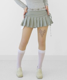 minsobi（ミンソビ）の「サイドシャーリング プリーツミニスカート（スカート）」