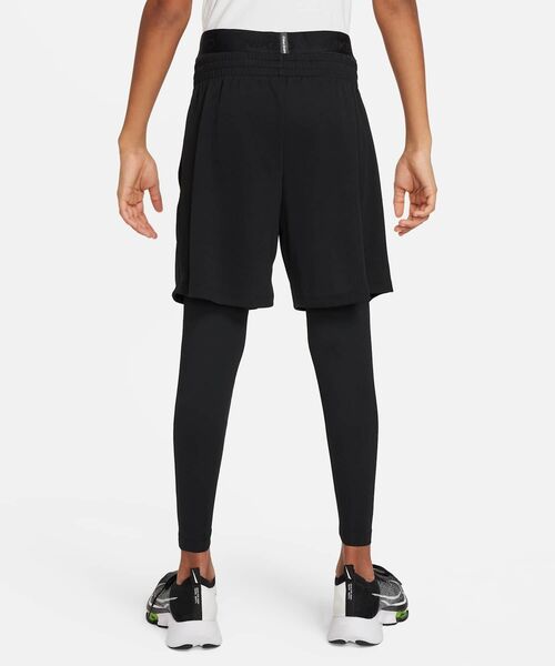 NIKE（ナイキ）の「ナイキ プロ Dri-FIT ジュニア (ボーイズ) タイツ / Nike Pro Dri-FIT Big Kids' (Boys') Tights FJ6821-010 Black（レギンス/スパッツ・キッズ・ブラック・130/140/150/160/170）」の3枚目の写真