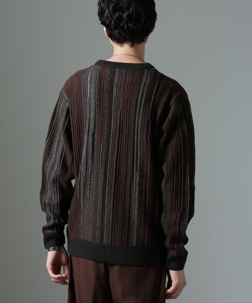 セール】ジャガードヴィンテージライクニット（ニット/セーター