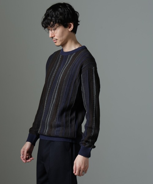 セール】ジャガードヴィンテージライクニット（ニット/セーター