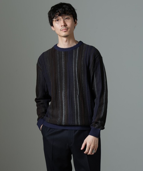 セール】ジャガードヴィンテージライクニット（ニット/セーター