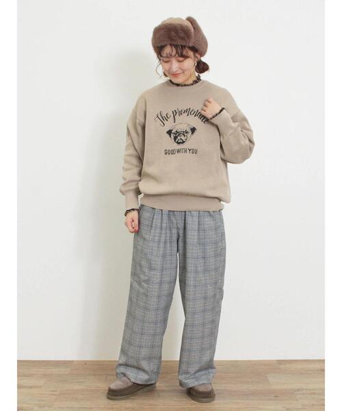 Samansa Mos2(サマンサ モスモス)の「配色メローリブハイネックインナー(Tシャツ/カットソー・レディース・ベージュ/ブラック/キナリ/イエロー・F)」の15枚目の写真