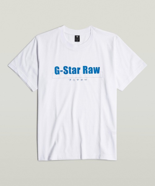 G-STAR RAW (ジースターロゥ) SHIRNY PRINT LOOSE TOP (シャーニープリントルーズトップ) サステナブル ルーズフィット オリジナルロゴプリント 半袖Tシャツ G-STAR RAW (ジースターロゥ) SHIRNY PRINT LOOSE TOP (シャー