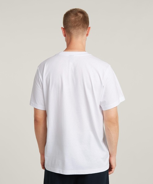 G-STAR（ジースター）の「SYMBOLS PRINT LOOSE T-SHIRT/ブランドロゴルーズTシャツ（Tシャツ/カットソー・メンズ・ダークブラック/ホワイト・X-SMALL/SMALL/MEDIUM/LARGE/X-LARGE）」の13枚目の写真