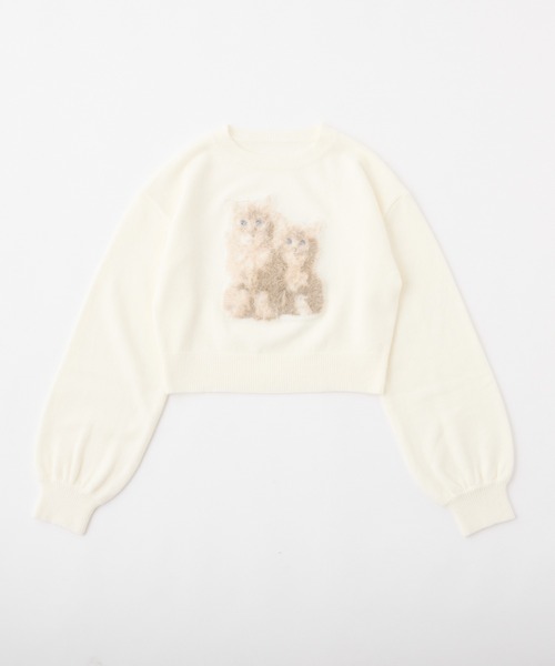 one after another NICE CLAUP(ワンアフターアナザーナイスクラップ)の「アソートニットプルオーバー(ニット/セーター・レディース・ネイビー/チャコールグレー/杢グレー/アイボリー・FREE)」の21枚目の写真