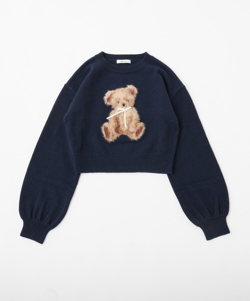 one after another NICE CLAUP(ワンアフターアナザーナイスクラップ)の「アソートニットプルオーバー(ニット/セーター・レディース・ネイビー/チャコールグレー/杢グレー/アイボリー・FREE)」の20枚目の写真