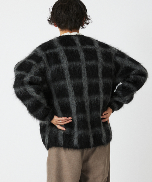 JOURNAL STANDARD relume（ジャーナルスタンダード　レリューム）の「CALIFORNIA モヘアミックス カーディガン（ニット/セーター・メンズ・パープル/ブラウン/ブラック・MEDIUM/LARGE）」の16枚目の写真