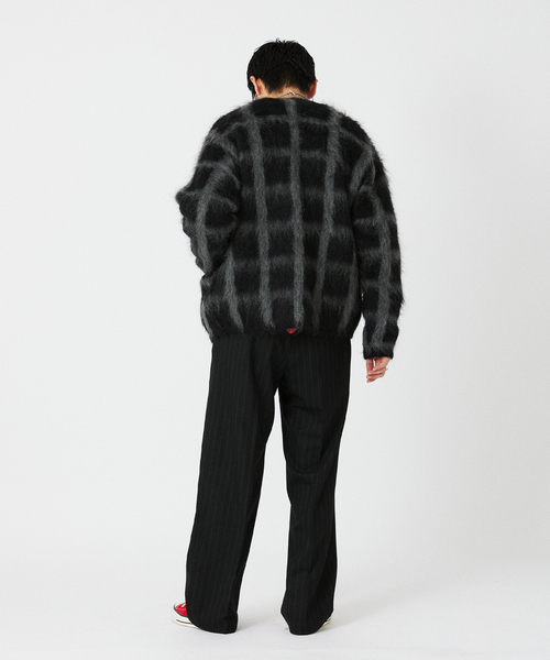 JOURNAL STANDARD relume（ジャーナルスタンダード　レリューム）の「CALIFORNIA モヘアミックス カーディガン（ニット/セーター・メンズ・パープル/ブラウン/ブラック・MEDIUM/LARGE）」の22枚目の写真