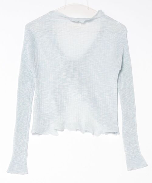 aimoha（アイモハ）の「フリルシアーボレロカーディガン (SS)（カーディガン/ボレロ・レディース・ブルー/ピンク/ホワイト/パープル/ベージュ/ブラック・MEDIUM）」の7枚目の写真