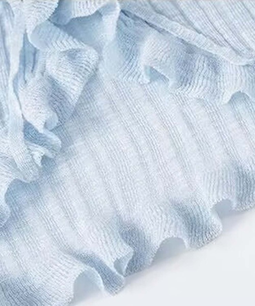 aimoha（アイモハ）の「フリルシアーボレロカーディガン (SS)（カーディガン/ボレロ・レディース・ブルー/ピンク/ホワイト/パープル/ベージュ/ブラック・MEDIUM）」の14枚目の写真