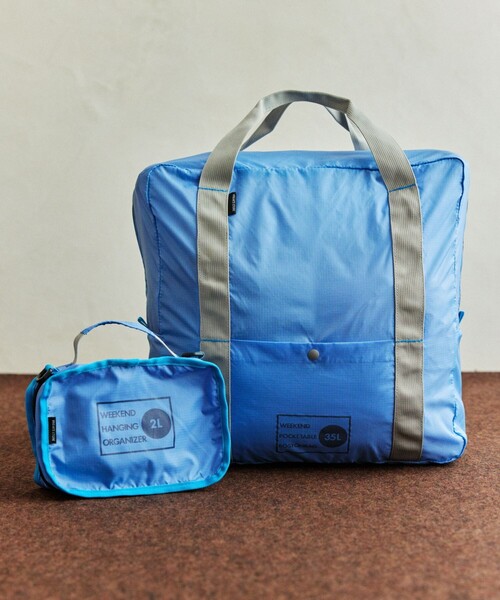 FREAK'S STORE(フリークスストア)の「WEEKEND PACKETABLE BOSTON 35L ウィークエンド パッカブル ボストンバッグ 35L(ボストンバッグ・メンズ・ブルー/グレー/ブラック・ONE SIZE)」の4枚目の写真