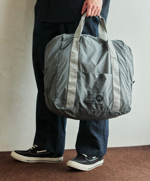 FREAK'S STORE(フリークスストア)の「WEEKEND PACKETABLE BOSTON 35L ウィークエンド パッカブル ボストンバッグ 35L(ボストンバッグ・メンズ・ブルー/グレー/ブラック・ONE SIZE)」の9枚目の写真