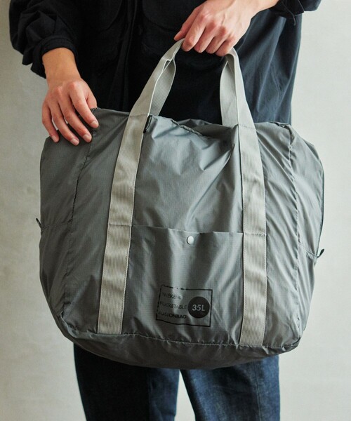 FREAK'S STORE(フリークスストア)の「WEEKEND PACKETABLE BOSTON 35L ウィークエンド パッカブル ボストンバッグ 35L(ボストンバッグ・メンズ・ブルー/グレー/ブラック・ONE SIZE)」の13枚目の写真