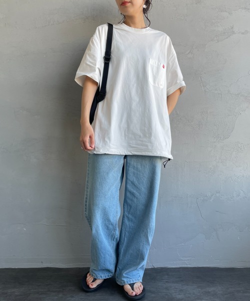 Manhattan Portage（マンハッタンポーテージ）の「[MANHATTAN PORTAGE/マンハッタンポーテージ] 別注 メッシュ切替 バックプリントTシャツ（Tシャツ/カットソー・レディース・グレイッシュベージュ/ブラック/ホワイト・M/XL/L）」の19枚目の写真