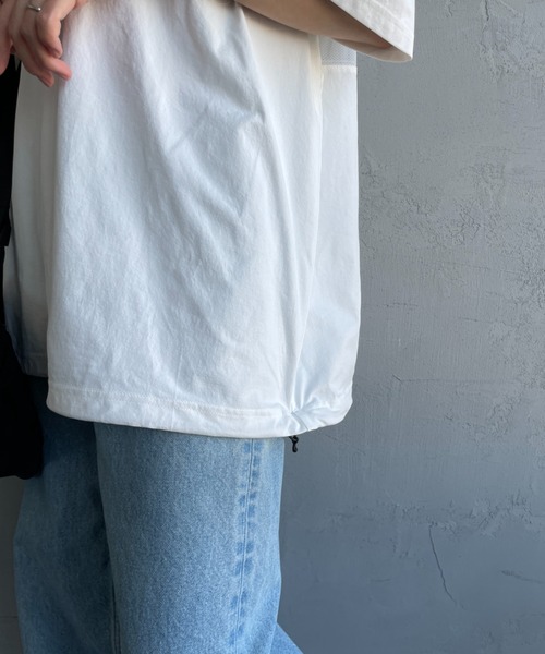 Manhattan Portage（マンハッタンポーテージ）の「[MANHATTAN PORTAGE/マンハッタンポーテージ] 別注 メッシュ切替 バックプリントTシャツ（Tシャツ/カットソー・レディース・グレイッシュベージュ/ブラック/ホワイト・M/XL/L）」の22枚目の写真