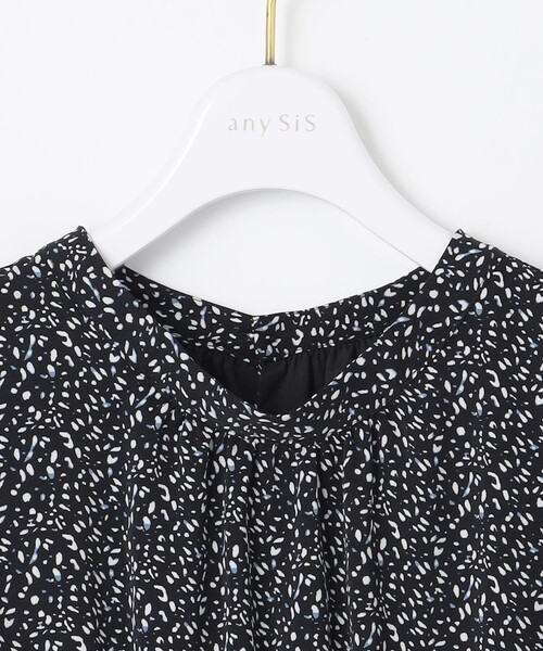 ANY SIS(エニィスィス)の「【洗える】フラワープリントワンピース × ニットベスト セット(セットアップ・レディース・ブラック系4/アイボリー系4・0)」の18枚目の写真