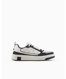 ARMANI EXCHANGE | 【A|X アルマーニ エクスチェンジ】メッシュコンビサイドロゴ レースアップスニーカー(スニーカー)