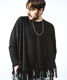 NO ID.（ノーアイディ）の「【NO ID.】Fringe Knit Big Pullover / フリンジ ニット ビッグ プルオーバー（Tシャツ/カットソー）」